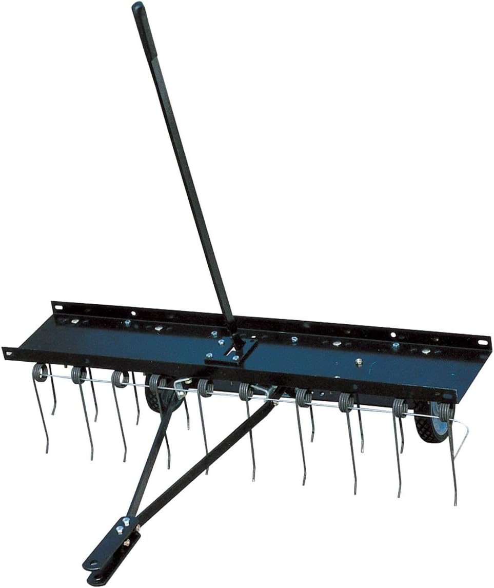 SECURA Scarificateur de remorque TA100 compatible avec Silverline Tracteur de pelouse