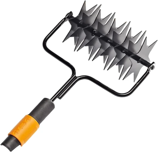 Aérateur, Tête d'outil QuikFit, Largeur: 20,5 cm, Acier, Noir/Orange, QuikFit, 1000689