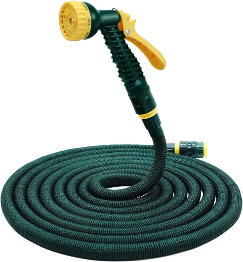 Tuyau d'arrosage Extensible Tuyau Magique expansible Flexible avec Pistolet d'arrosage Multifonctionnel à 7 réglages (15m) 15 Mètres