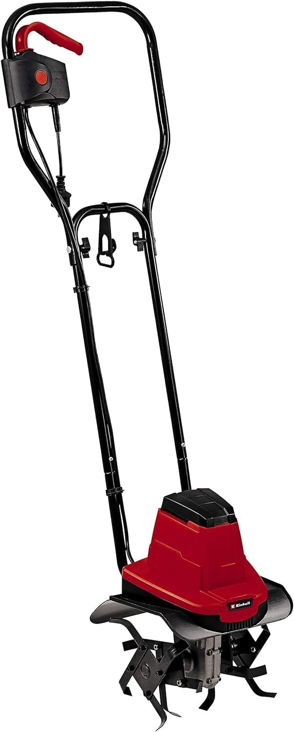 Motobineuse électrique GC-RT 7530 (750 W, Largeur de travail 30 cm, Profondeur de travail 20 cm, 4 fraises puissantes de à 22 cm, Guidon ergonomique et pliable)