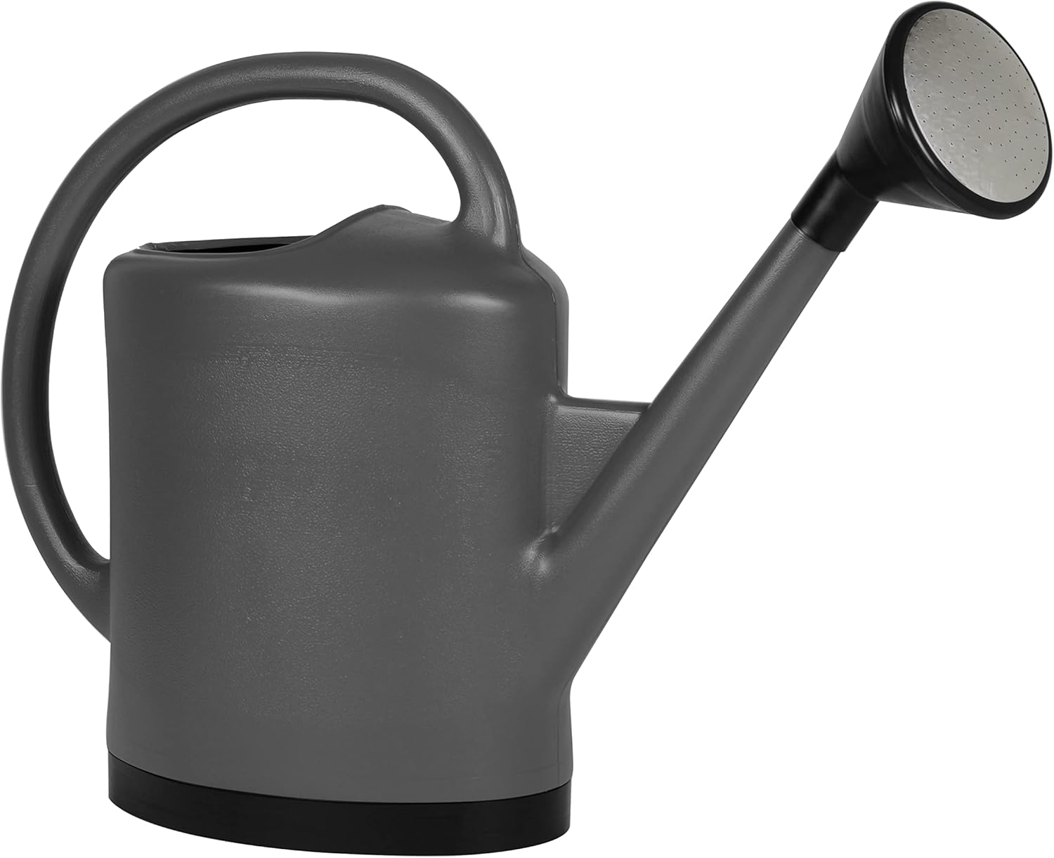 Arrosoir 13 litres Extra Fort - avec Pomme Noire et Grille Métal - 57 x 19 x 44 cm - Gris Anthracite