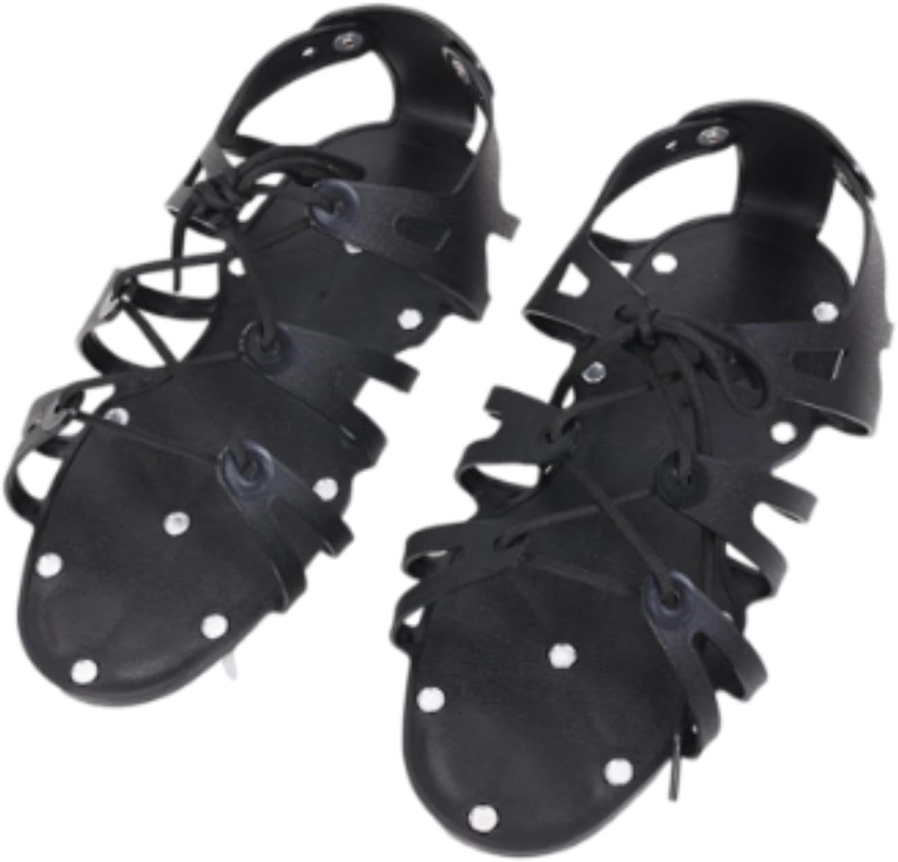 Perfk 2x Chaussures à pointes pointues pré-assemblées Chaussures d'aération flexibles autonivelantes pour couches de finition Installation de couverture, Longueur Des Ongles