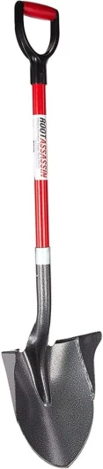 RootSlayer Pelle à Rebords – Pelle Ultra Pointu pour Tous Types de sols – Lames en Acier Carbone – Noir/Rouge – 110x11x22 cm