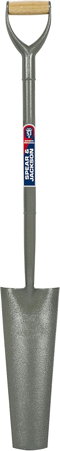 Spear & Jackson 2154HK Bêche de drainage tubulaire en acier de 16"