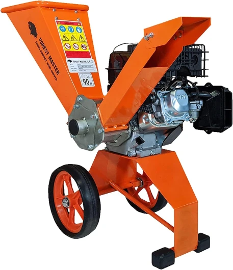 Forest Master - Broyeur à Bois Compact à Essence 6 ch, 208 CC, 4 Temps, Puissant, 50 mm de diamètre, Portable, léger et Bien équilibré, Rangement Facile, 780 x 480 x 910 Unique