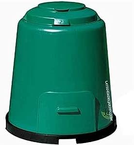 Composteur de jardin 280 litres 80 x 80 x 89 cm - Rempli d'une seule main à travers le double couvercle, facile et pratique.