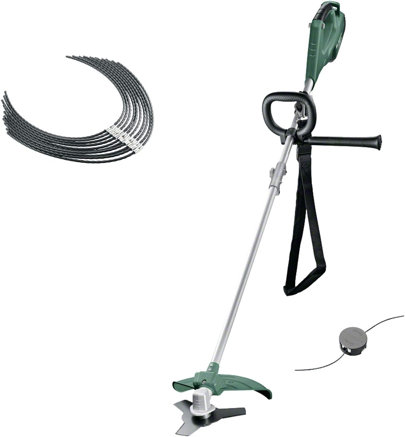 Débroussailleuse Bosch - AFS 23-37 (1000W, avec Lame à 3 Dents, Bobine pour Fil de Coupe, 3 Fils de Coupe, poignée supplémentaire, Capot de Protection) + Fil Ultra-résistant Bosch - pour AFS 23–37