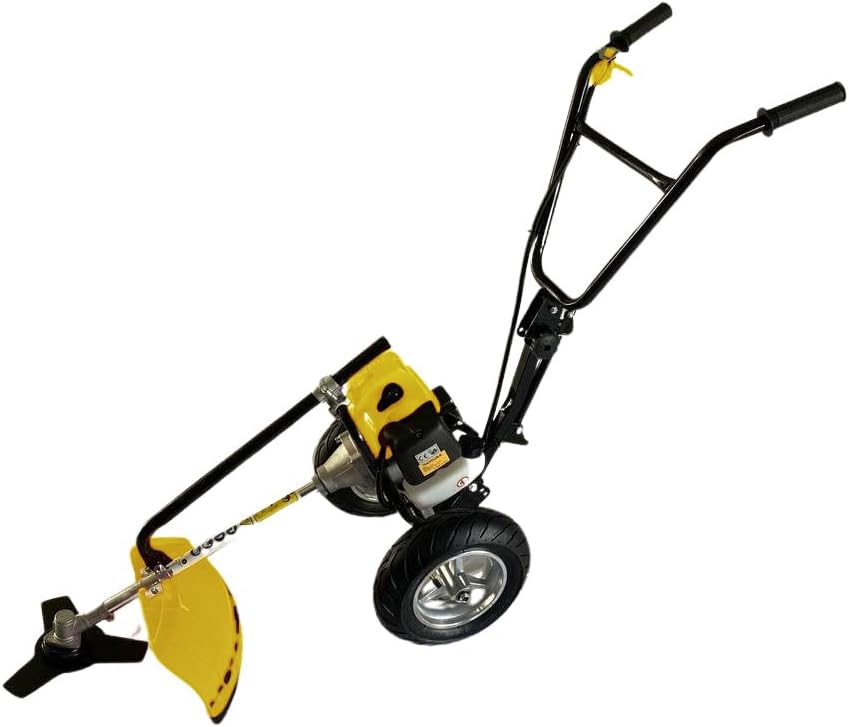 Débroussailleuse Thermique à Roues 52cm3 + Bobine + Disque - DR052 - Outillage Jardin - Marque Française