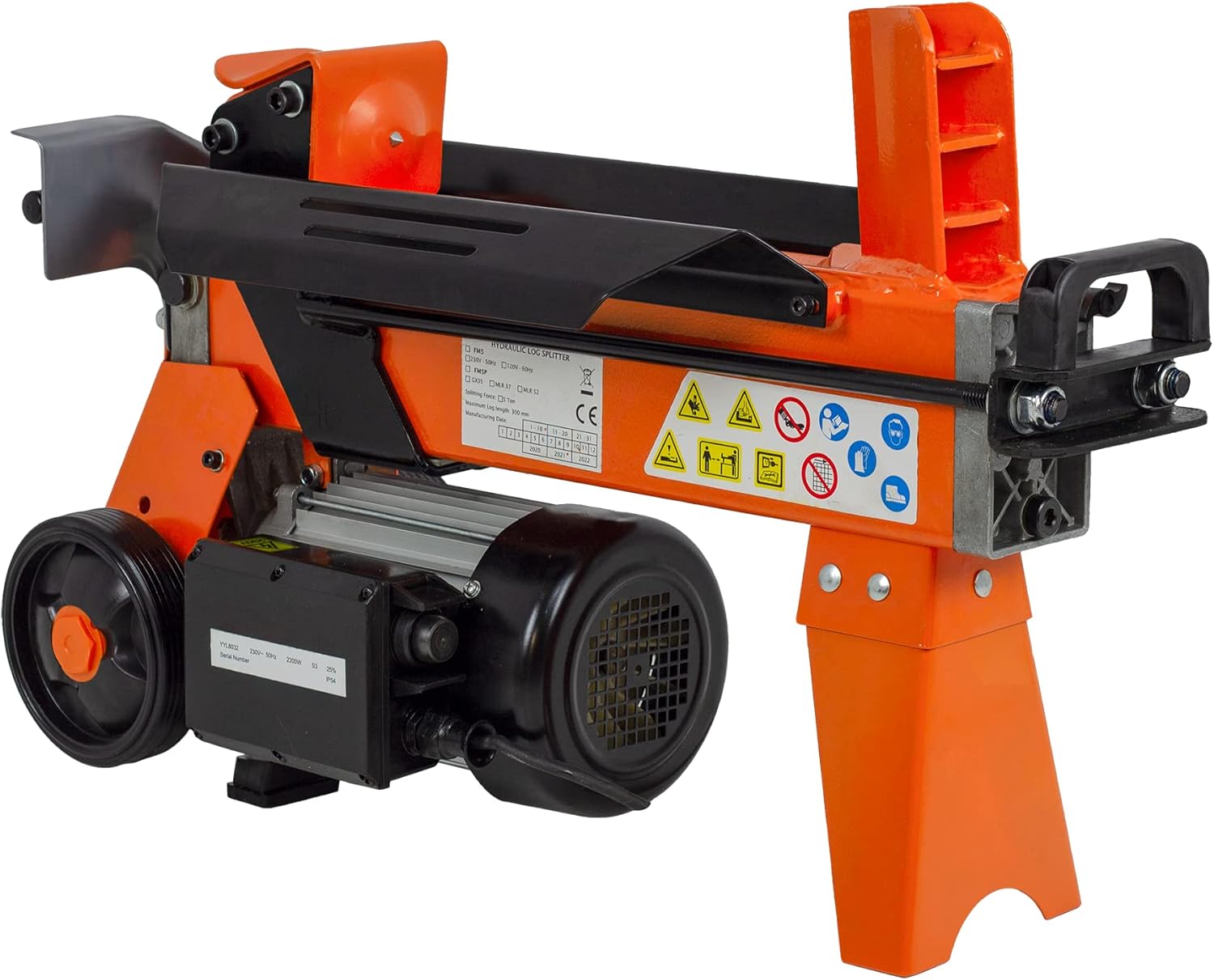 Compact et léger 5 tonnes rapide électrique hydraulique Fendeuse 2200 W Bois Hache