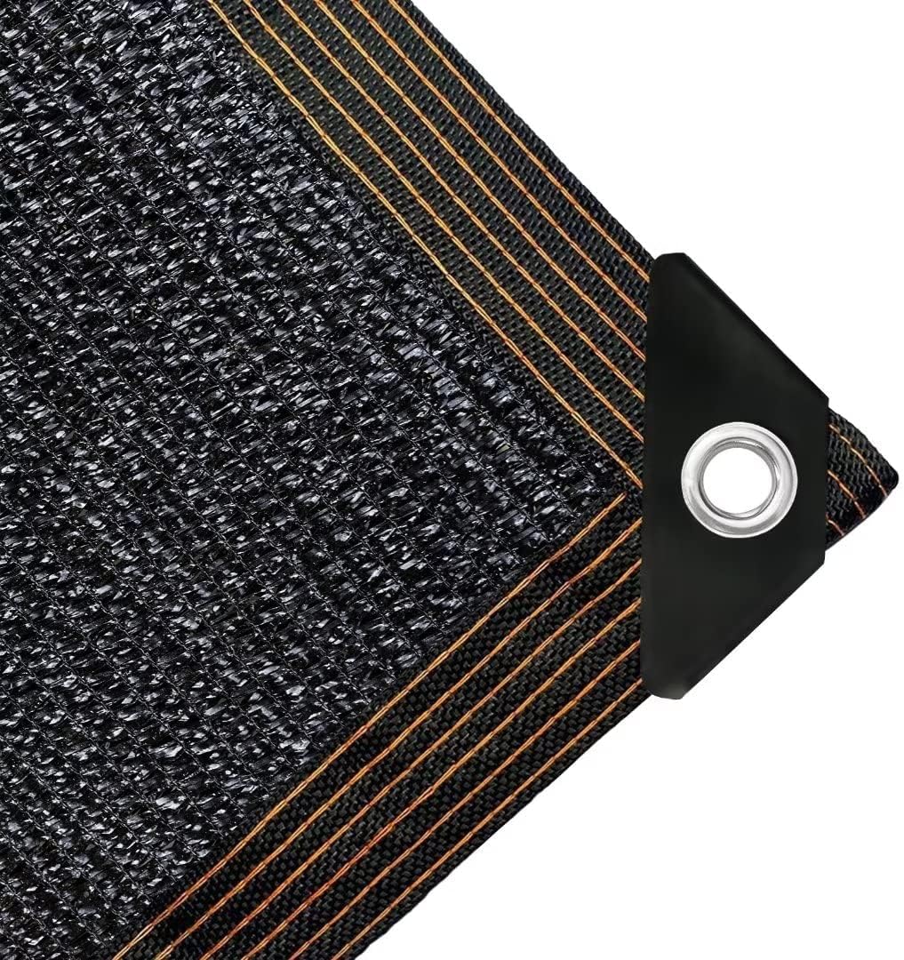 Filet d'ombrage de Jardin - 2 x 2 m - avec œillets - Taux d'ombrage de 70% - Résistant aux UV - pour Protection des Plantes, Serre, Grange ou chenil 2*2m Noir