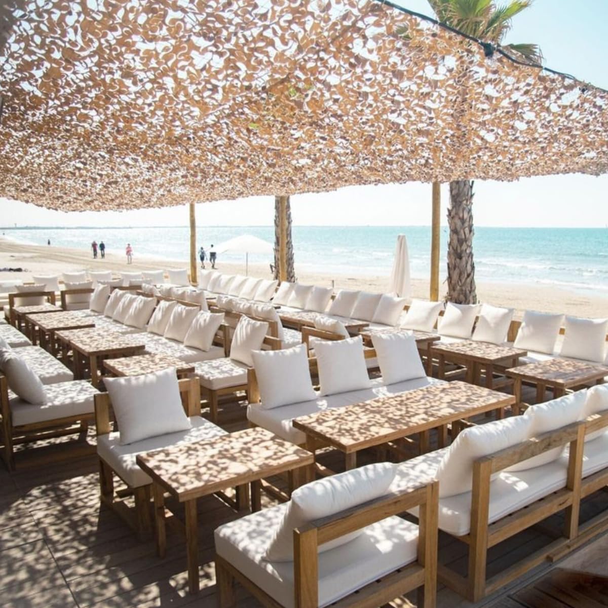 Filet de Camouflage Sable - Filet d’Ombrage Extérieur Résistant - Haut de Gamme - Protection Solaire & Voile d'Ombrage Anti-UV - Différentes Tailles, Formes et Couleurs - Terrasse, Pergola, Jardin Sable 2x8