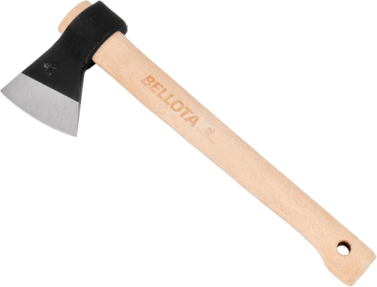 8130-500C - Hache Biscayne 500 g avec Manche en Bois pour Nettoyer et Couper des Branches Petites ou Moyennes - Outil Professionnel pour Couper du Bois de Chauffage