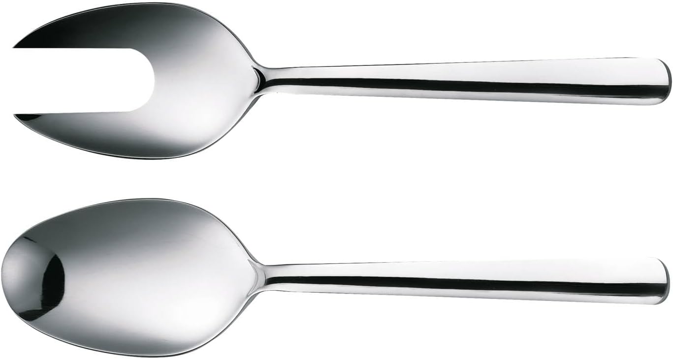 Couverts à Salade, 2 Pièces, Functional Form, Cuillère à salade et Fourchette à Salade, Acier Inoxydable 18/10, Argent/Poli, 1002948