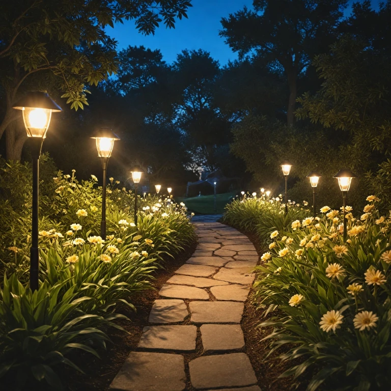 Éclairage de jardin avec la lampe solaire Ubbink