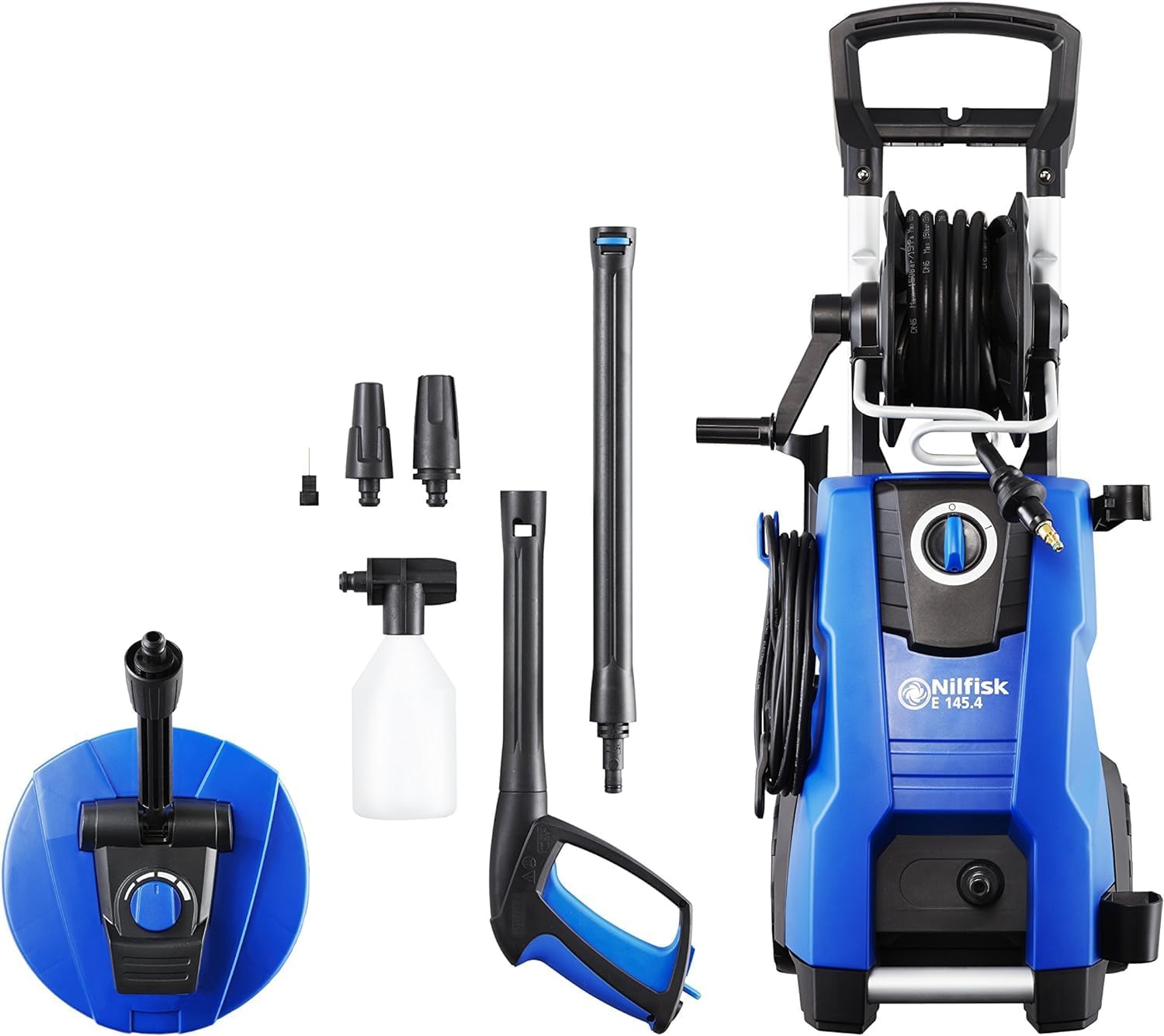 E 145.4 Nettoyeur Haute Pression + Nettoyeur de Sols et Murs - Nettoyeur pour le Jardin, Terrasse, Vitres et Voiture (2100 W) 128471187 E145.4 + Mid Patio