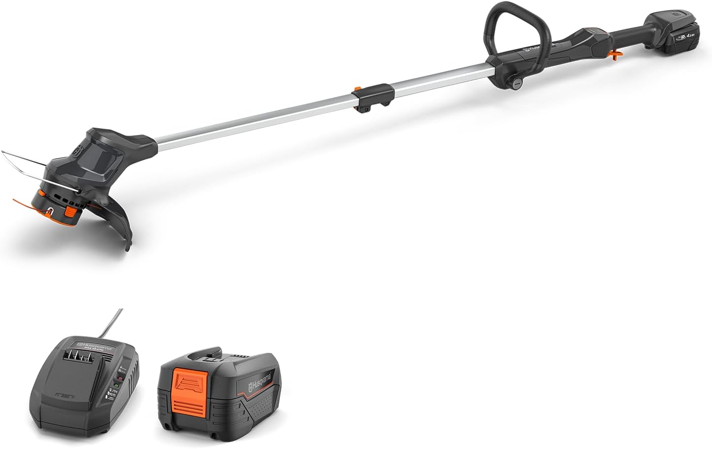 Husqvarna Aspire T28-P4A 2P Coupe-Bordures sans Fil avec Batterie 18 V 2,5Ah (P4A 18-B45) et Chargeur (P4A 18-C70)