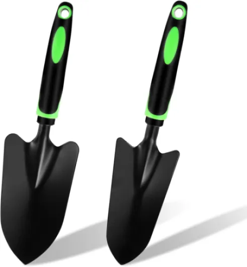 Outillage de Jardin, 2pcs Outils Jardinage Pelle Jardinage Petite Pelle de Jardin en Acier Pelle à Plantation Petite Pelle à Main Pelle de Plage Petite pour Planter et Transplanter