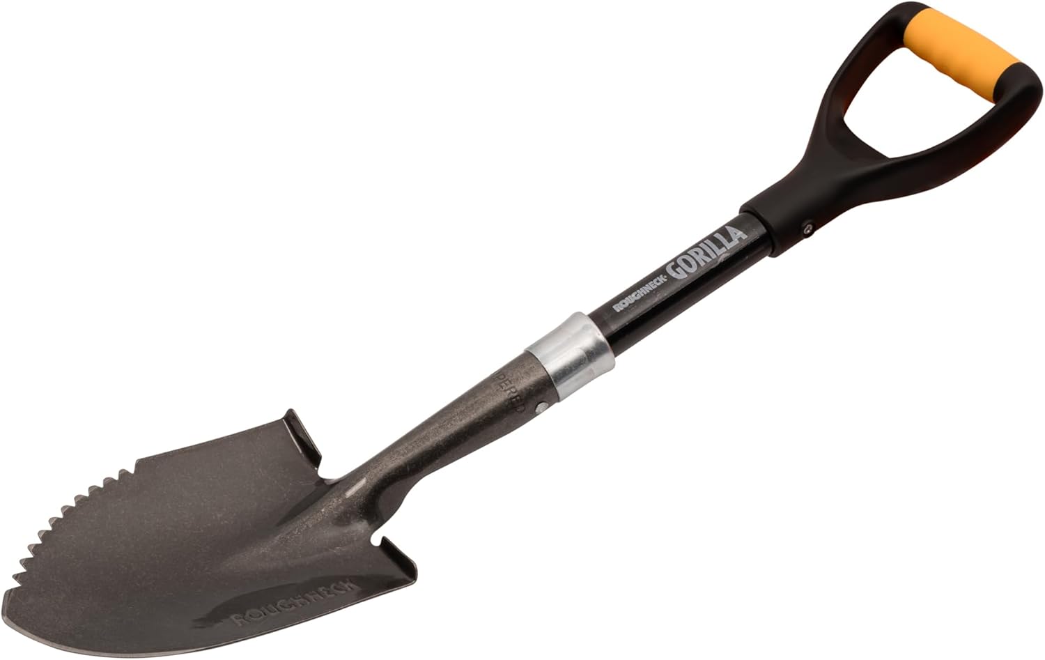 Micro-Pelle à Bord Tranchant Roughneck Gorilla, Lame Ronde Robuste, Manche Court pour Creuser, Creuser et Ouvrir Les Sacs en Vrac dans Les espaces restreints – 690 mm (27 po)