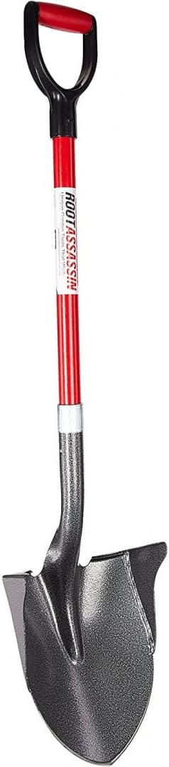 Pelle à Rebords – Pelle Ultra Pointu pour Tous Types de sols – Lames en Acier Carbone – Noir/Rouge – 110x11x22 cm