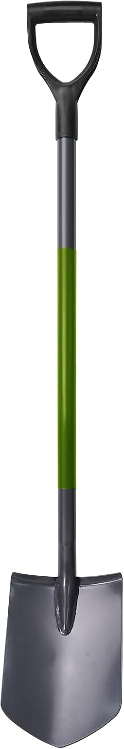 HYCHIKA Pelle Jardinage, Pelle de Jardin, Beche Jardinage, Acier Trempé de Haute Qualité, Poignée Ergonomique, Poignée en D, pour Jardin, Creuser, Construction, Transplantation