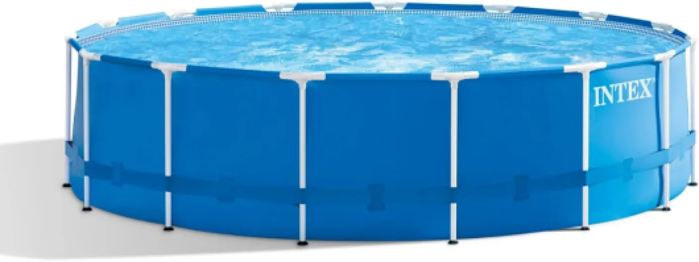 Kit piscinette Metal Frame Ronde Tubulaire (ø) 4,57 x (h) 1,22m 4,57 x 1,22 m Épurateur à cartouche inclus Ronde