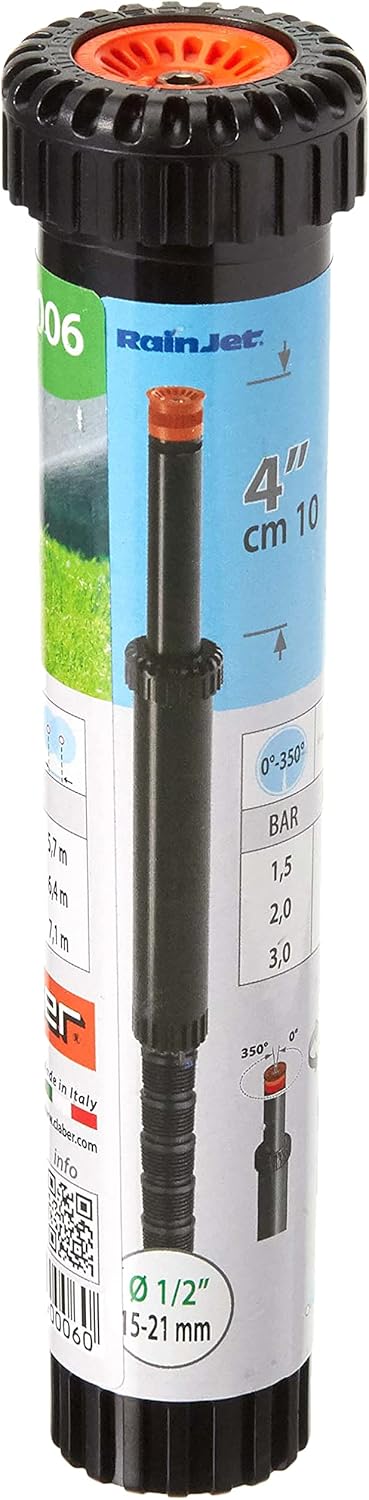 50945 90006 Arroseur pop-up réglable Noir/orange