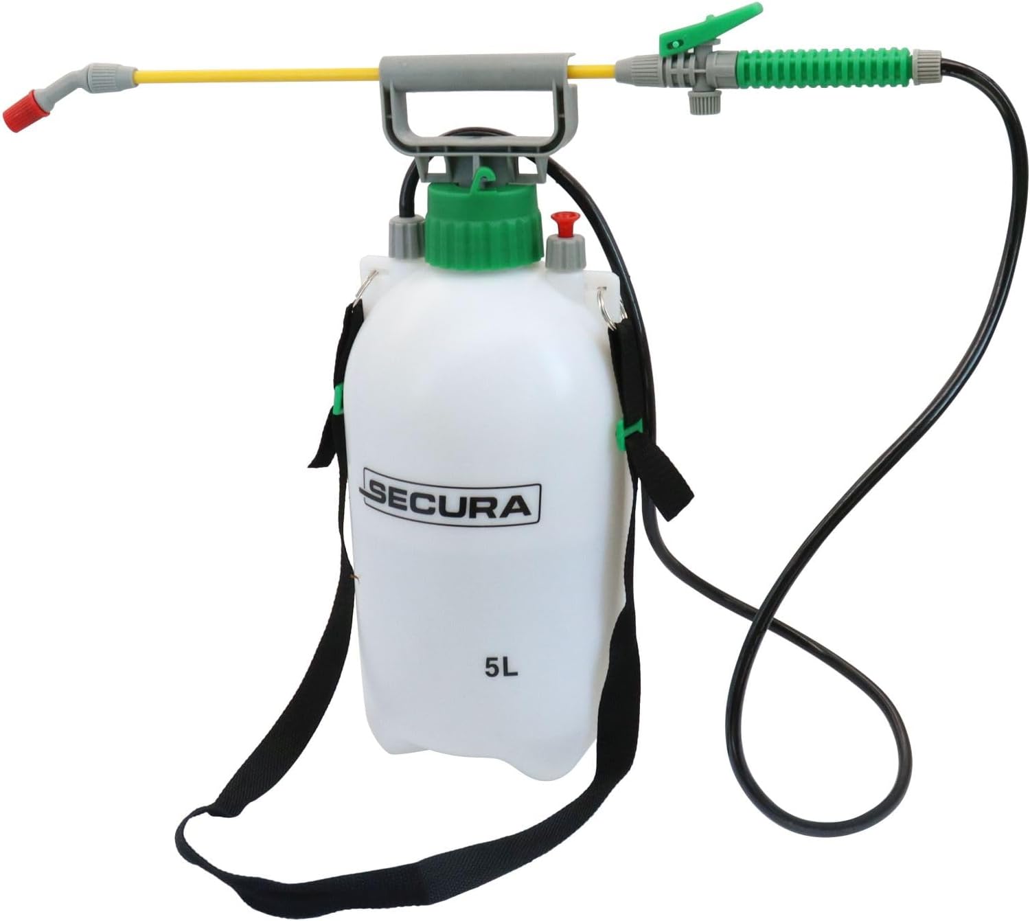 SECURA Pulvérisateur à pression 5L pulvérisateur dorsal pour plantes pesticides jardin