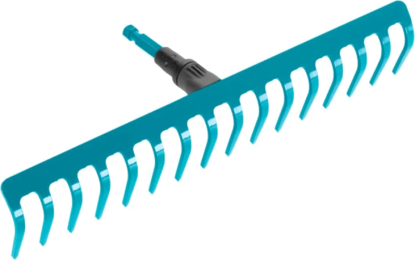 Râteau de jardin Combisystem de Gardena : râteau pratique avec 16 dents, accessoire idéal pour ratisser, désherber et travailler le sol, largeur de travail 41 cm, pour tous les manches cs (3179-20) Largeur: 41 cm / 16 Dents