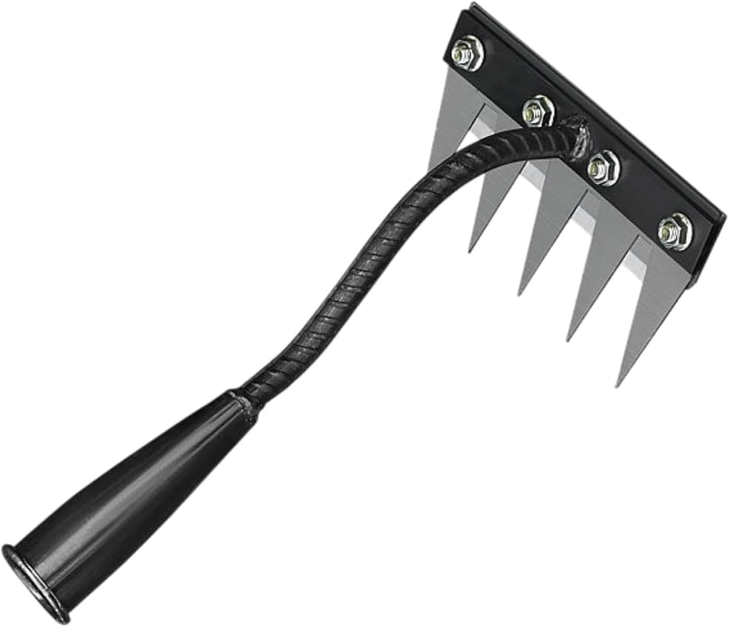 5/6/7/8 Dents Rateau De Désherbage, Amovible Outil De Râteau De Désherbage, Râteau Désherbage Acier Robuste, Outillage De Jardin pour Désherber/Ameublir/Semence (5 Dents)