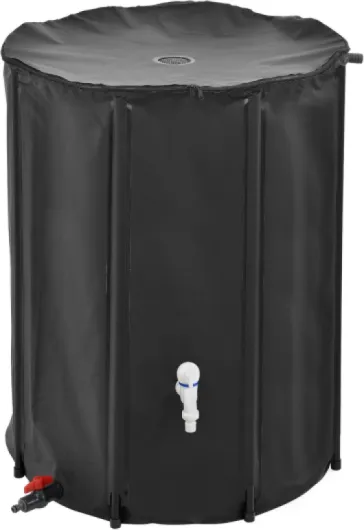Récupérateur d'eau Réservoir d'eau PVC Inoxydable et Résistant aux UV 500 litres de Capacité 80 x 98 cm