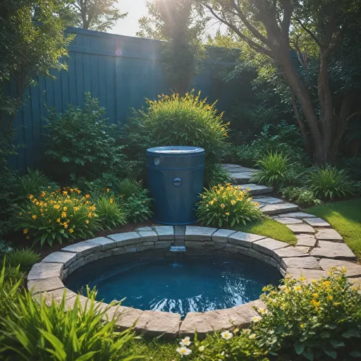 Optimisez votre jardin avec un récupérateur d'eau Outsunny
