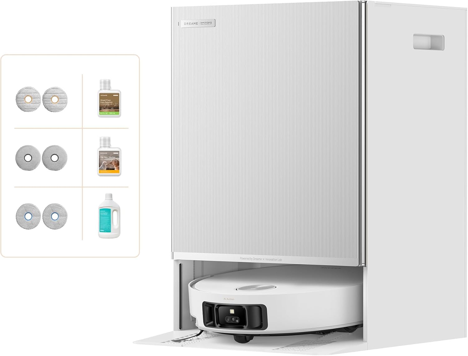 Matrix10 Ultra Robot Aspirateur, Multi-Serpillière, 8 cm Franchis, 30 kPa, Vidange/Remplissage Auto, Auto-Nettoyage, 100% Démêlage, 240+ Obstacles, Commande Vocale