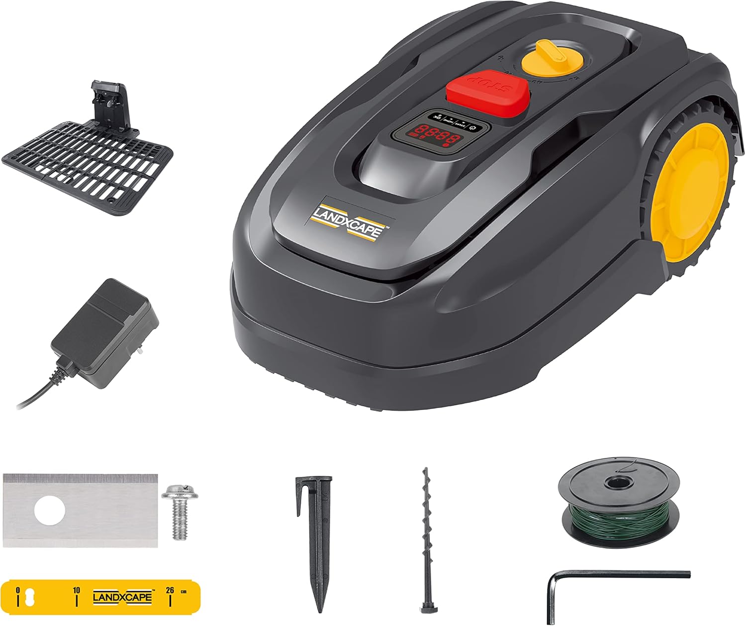 Tondeuse Robot sans Fil jusqu'à 400m² LANDXCAPE LX796 - Mulching Système, Automatisée, Intallation/Opération Facile, Brushless LX796 400m² Robotic Mower 20-50mm