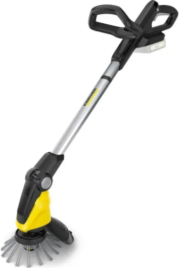 18 V Désherbeur sans Fil WRE 18-55, Brosse en Nylon avec 2 800 tr/min, Tête de Nettoyage orientable, Manche Télescopique, fonctionne avec la Batterie rechargeable Kärcher 18 V, non incluse Sans batterie, sans chargeur