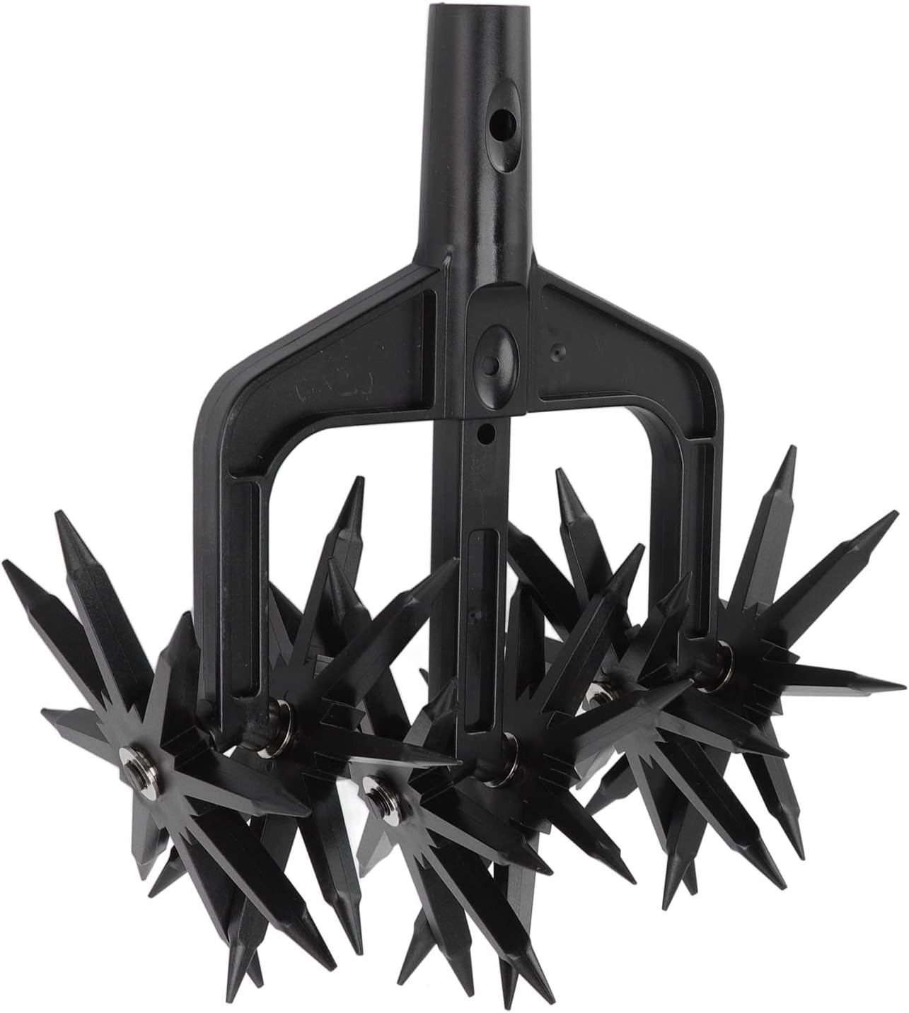 Outil de Jardinage pour Cultivateur Rotatif, 2 en 1, Scarificateur Ventilé de Jardin, Motoculteur et Motoculteur Portatifs Légers et Portables Amovibles avec 2 Supports, 6 Vitesses pour Jardiniers