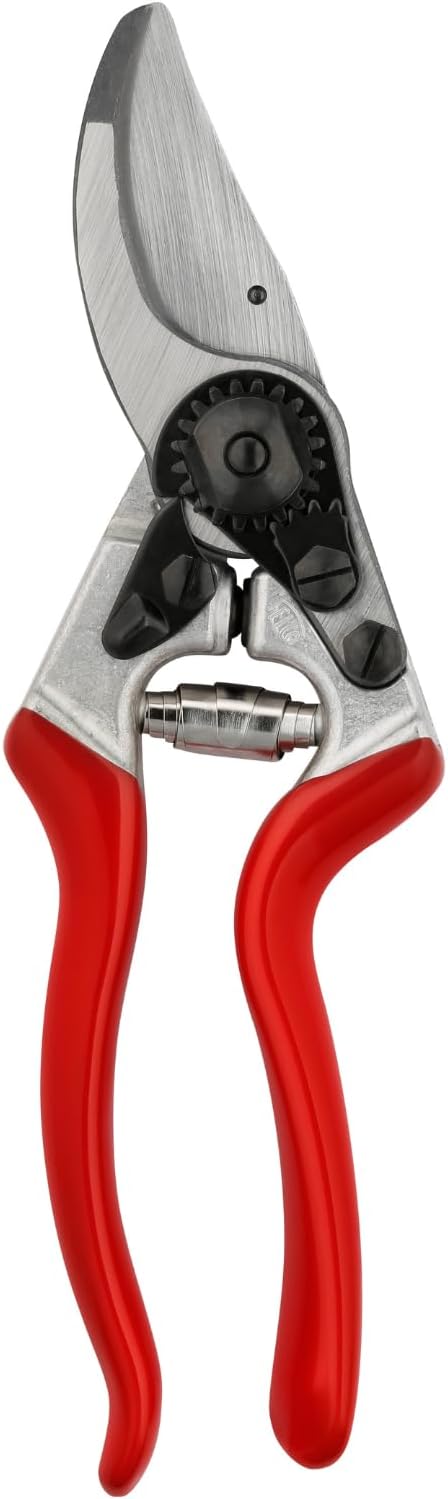 8 sécateur bypass droitier ergonomique, lame acier trempé 52 mm, poignées aluminium forgé, tête inclinée, amortisseurs, pour grande main, coupe nette jusqu’à 25 mm, outil professionnel Model 8 FELCO 8