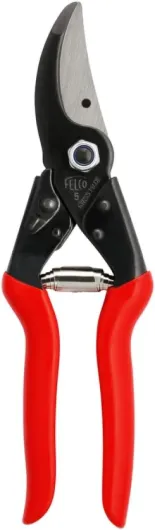 5 sécateur puissant pour grande main droite, coupe jusqu’à 25 mm, longueur 225 mm, tête effilée pour accès facile, poignées en acier, idéal pour une taille précise au quotidien