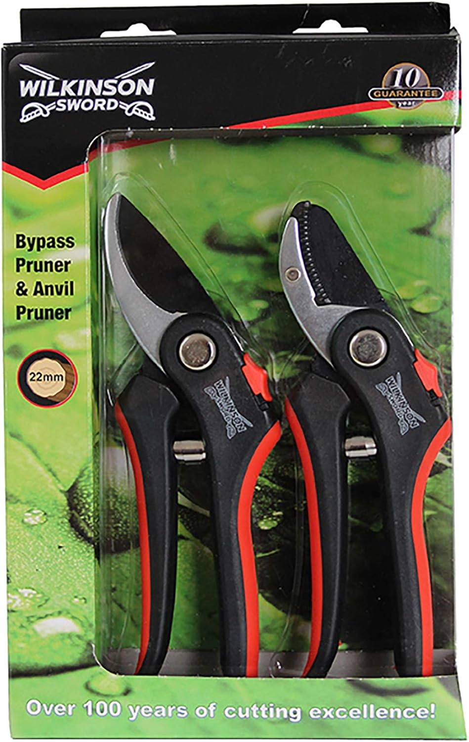 1111174W Sécateur à lame franche et sécateur à enclume Lot de 2