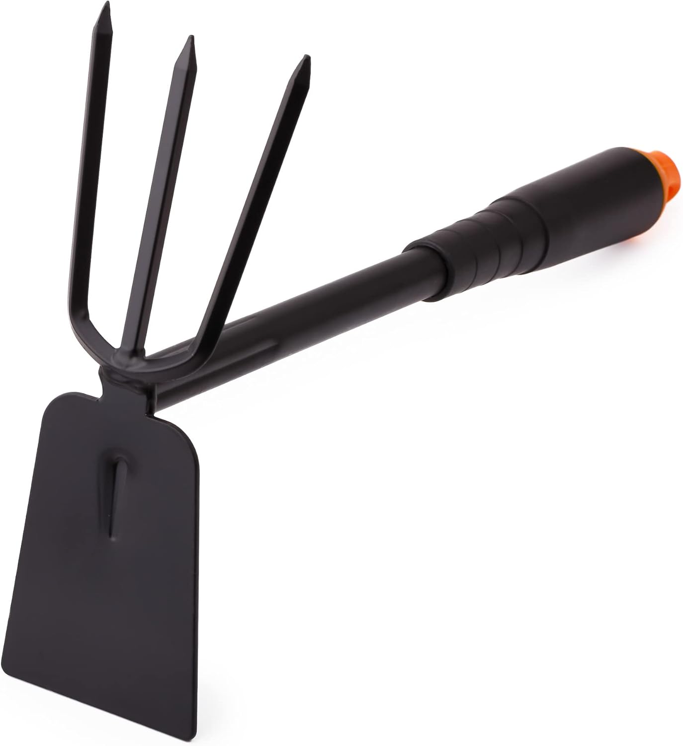 Serfouette Binette Trident de Jardin pour Labourer et Désherber Le Sol - Double Binette à Main - Cultivateur de Jardinage Manuel - Largeur 7 cm