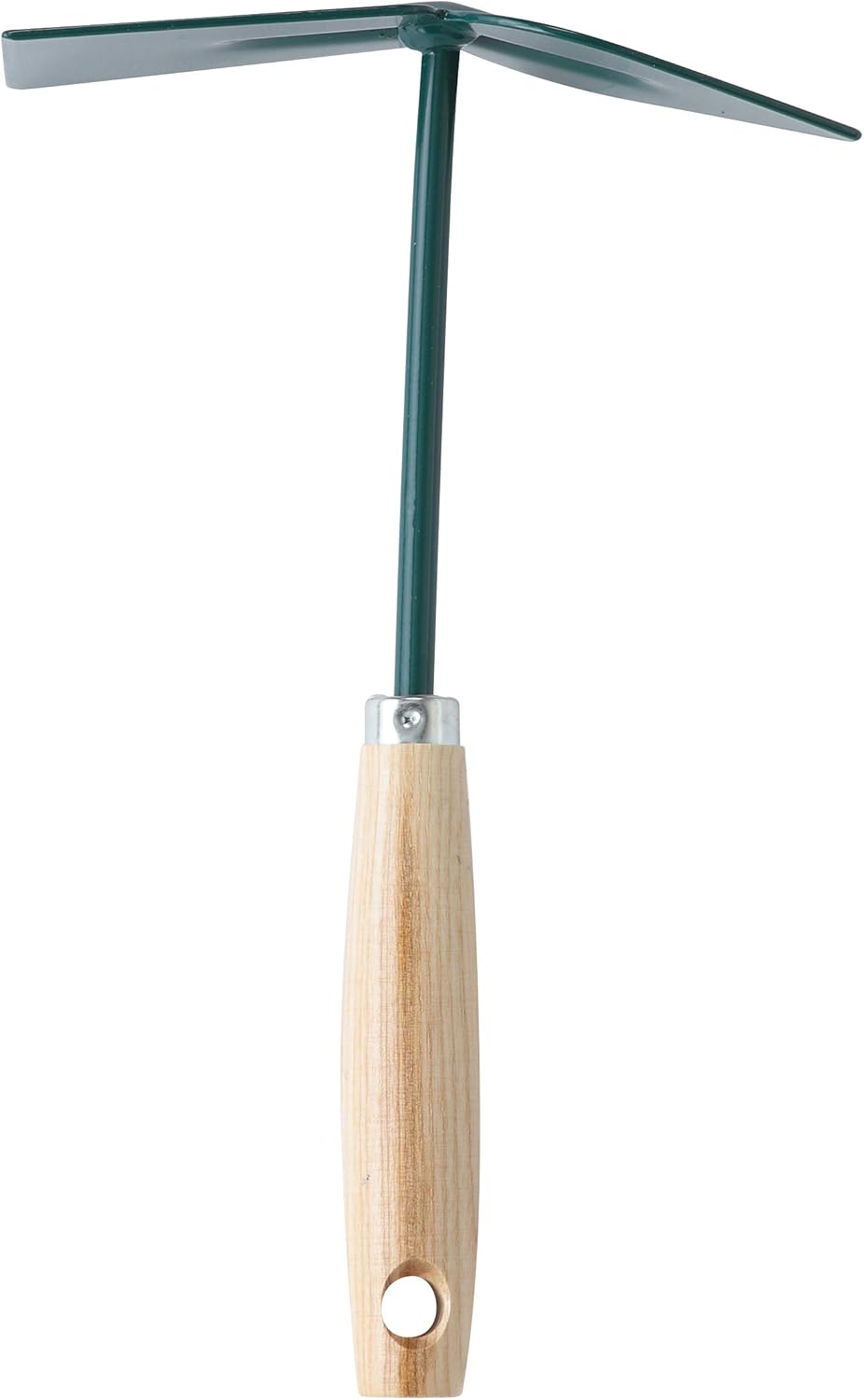 , Petite Serfouette Panne et Langue en Bois, Couleur Verte, Outil de Jardinage Idéal pour Désherbage et Entretien des Plantes, Taille Pratique pour Un Usage Confortable et Efficace Serfouette panne-langue