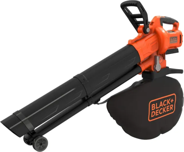 BLACK+DECKER - Aspirateur souffleur Broyeur Sans Fil 36V - Livré avec un sac de 45 L ‎- BCBLV36B-XJ Aspirateur Souffleur Broyeur 36V