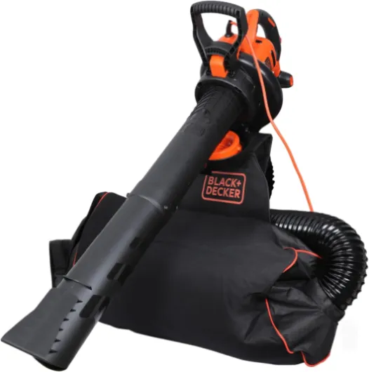 BLACK+DECKER souffleur de feuilles, aspirateur et broyeur 3-en-1 3000W avec sac à dos de collecte de 72 L, BEBLV300-QS Unique 3000W