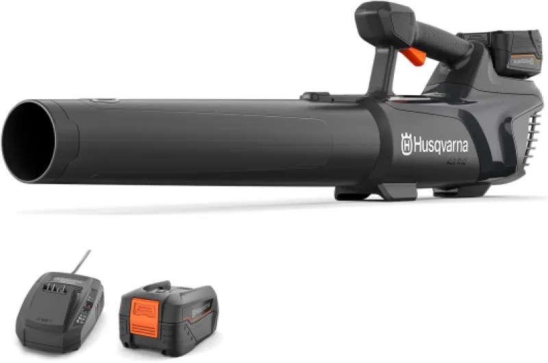 Husqvarna Souffleur à Batterie Aspire B8X-P4A avec Batterie et Chargeur, 3 Vitesses, Tube Détachable, Facile à Utiliser