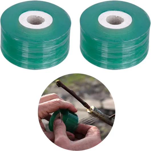 Ruban Greffage Transparent, Greffage Ruban, Ruban de Pépinière, Ruban à Greffer, Convient aux Plantes, Fleurs, Arbres Fruitiers, Greffage de Tomates, 2 Pièces, 2cm