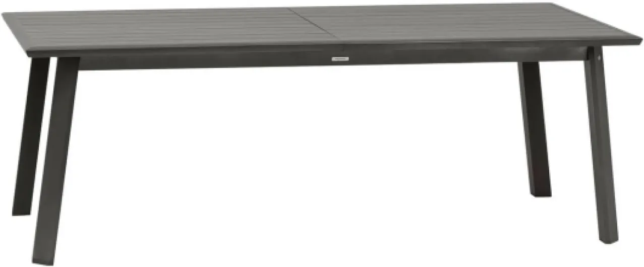 Table de Jardin Extensible Pavane Gris Graphite - 12 Places - Aluminium Traité Epoxy Antirouille - Meuble d'Extérieur à Rallonge Papillon Gris Graphite 12 place(s)