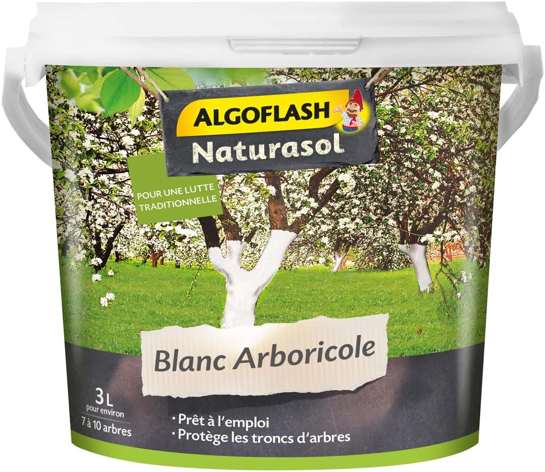 Naturasol Blanc Arboricole, Seau de 3 L pour 7 à 10 Arbres, BIOBLAN3000AN