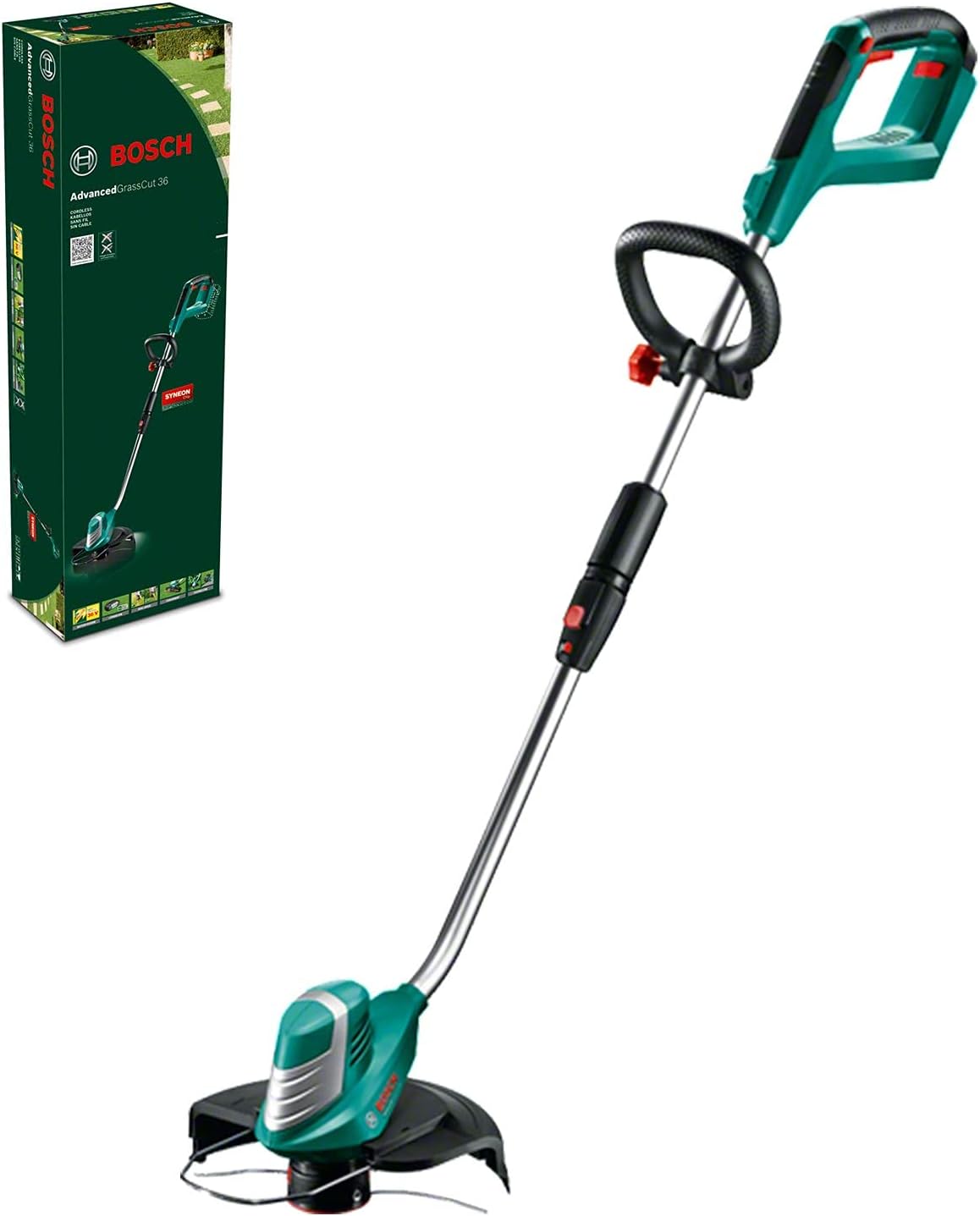 Home and Garden Coupe-Bordures sans fil - AdvancedGrassCut 36 (Livré sans batterie ni chargeur, avec bobine de fil 6m) 0600878N04 Vert Vert 6m Design ancien