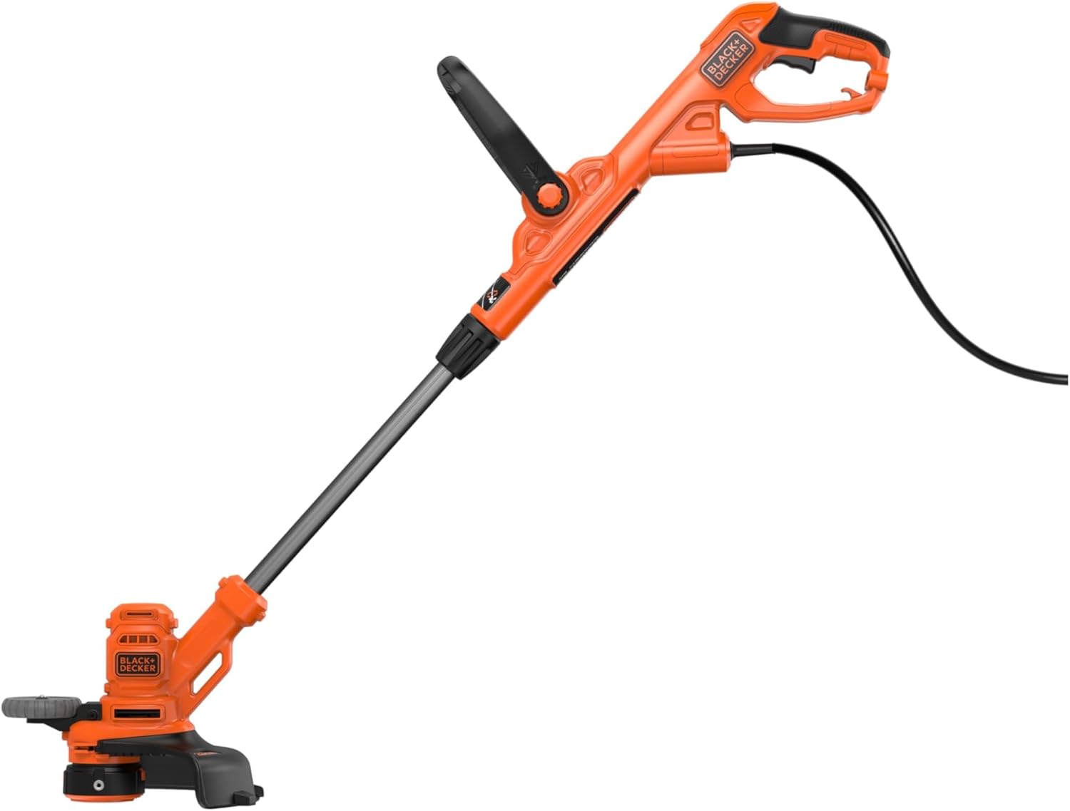 BLACK+DECKER BESTA530-QS Coupe-Bordures filaire - 30 cm - 550 W - fil de 10 Mètres et déroulement du Fil Powercommand - fourni avec 2 Bobines de Fil Noir moderne Unique