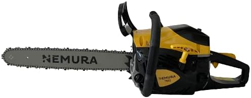 Tronçonneuse Thermique avec Guide de 45 cm - avec Moteur Motocylindre à Essence de 52 cm3 - Pompe à Huile Automatique avec Graisseur - Professionnel et Bricoleur - Marque française