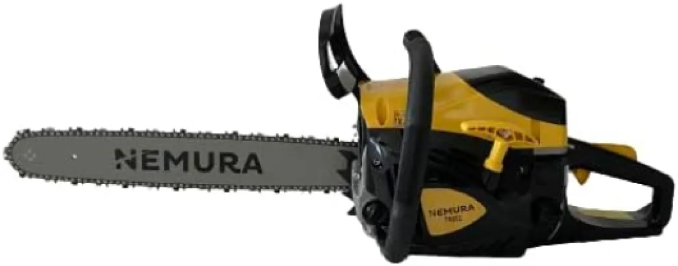 Tronçonneuse Thermique avec Guide de 45 cm - avec Moteur Motocylindre à Essence de 52 cm3 - Pompe à Huile Automatique avec Graisseur - Professionnel et Bricoleur - Marque française